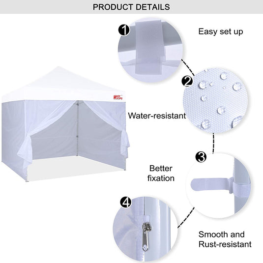 MASTERCANOPY Pop up Canopy Sidewall Kit 10x10 mastercanopy